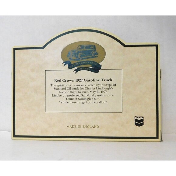 Chevron Red Crown 1927 Gas Truck Diecast Lledo - Picture 9 of 11